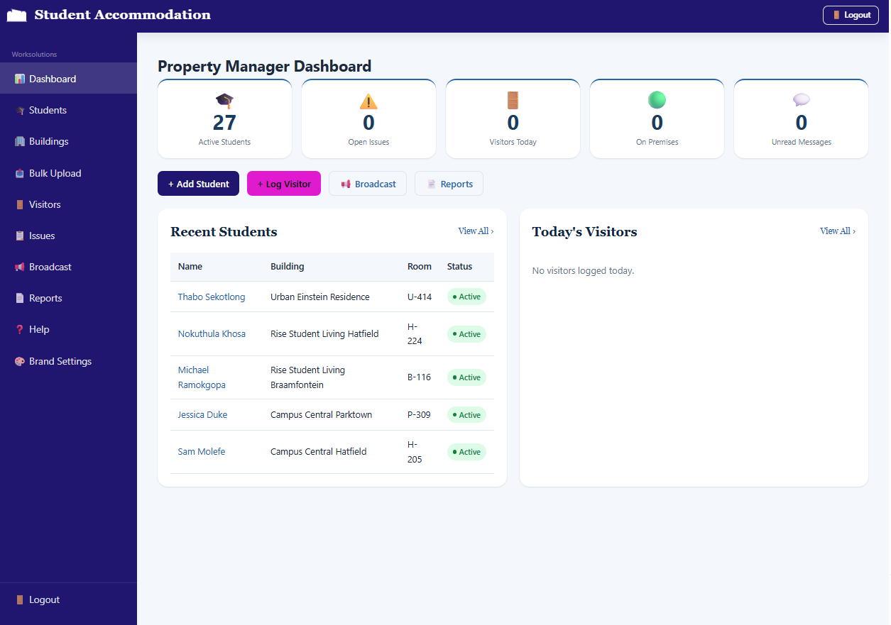 Student Accommodation System