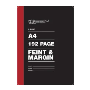 Freedom A4 2 Quire 192 Pages Feint And Margin- Pack Of 5